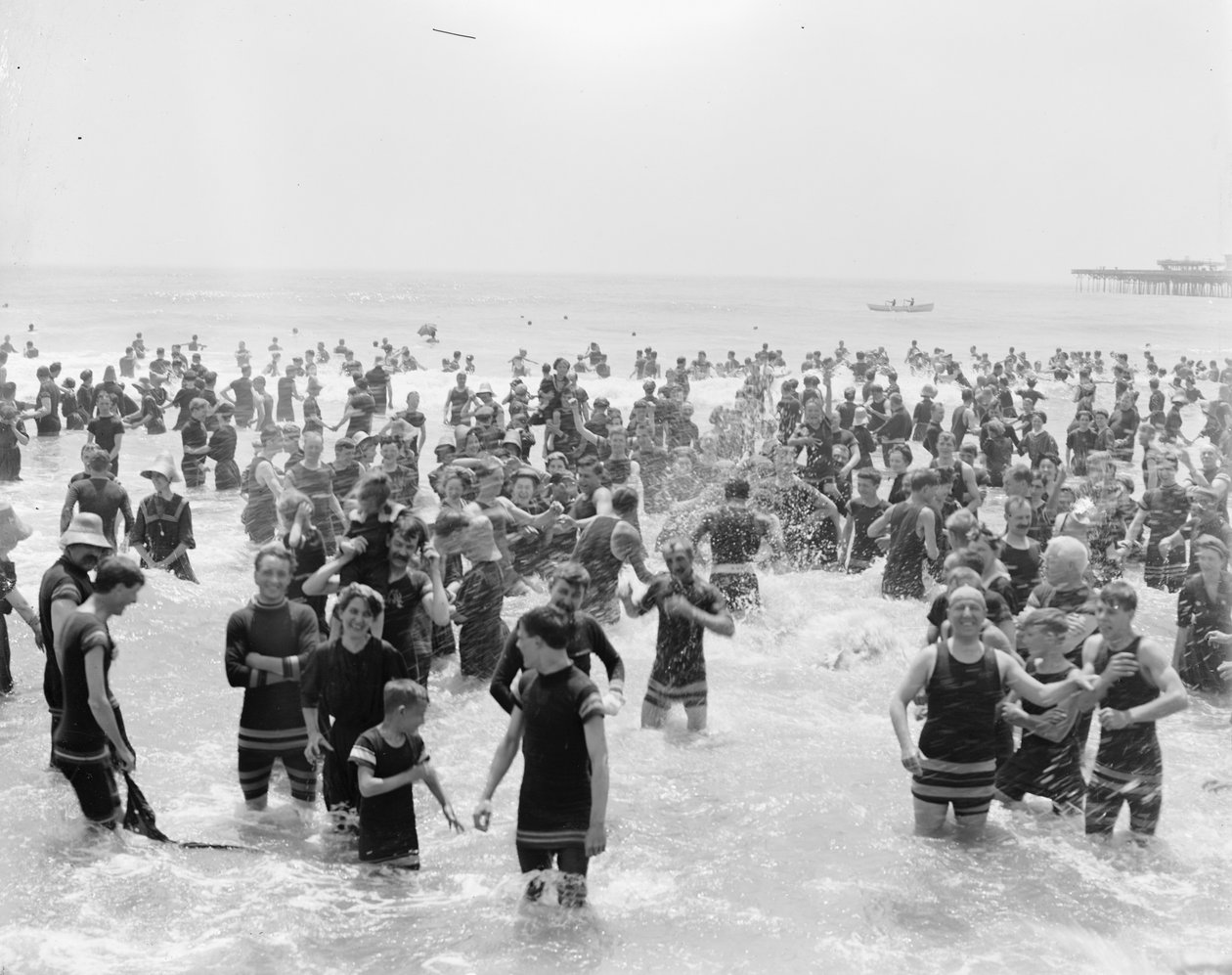Baigneurs, Atlantic City, New Jersey - Detroit Publishing Co.