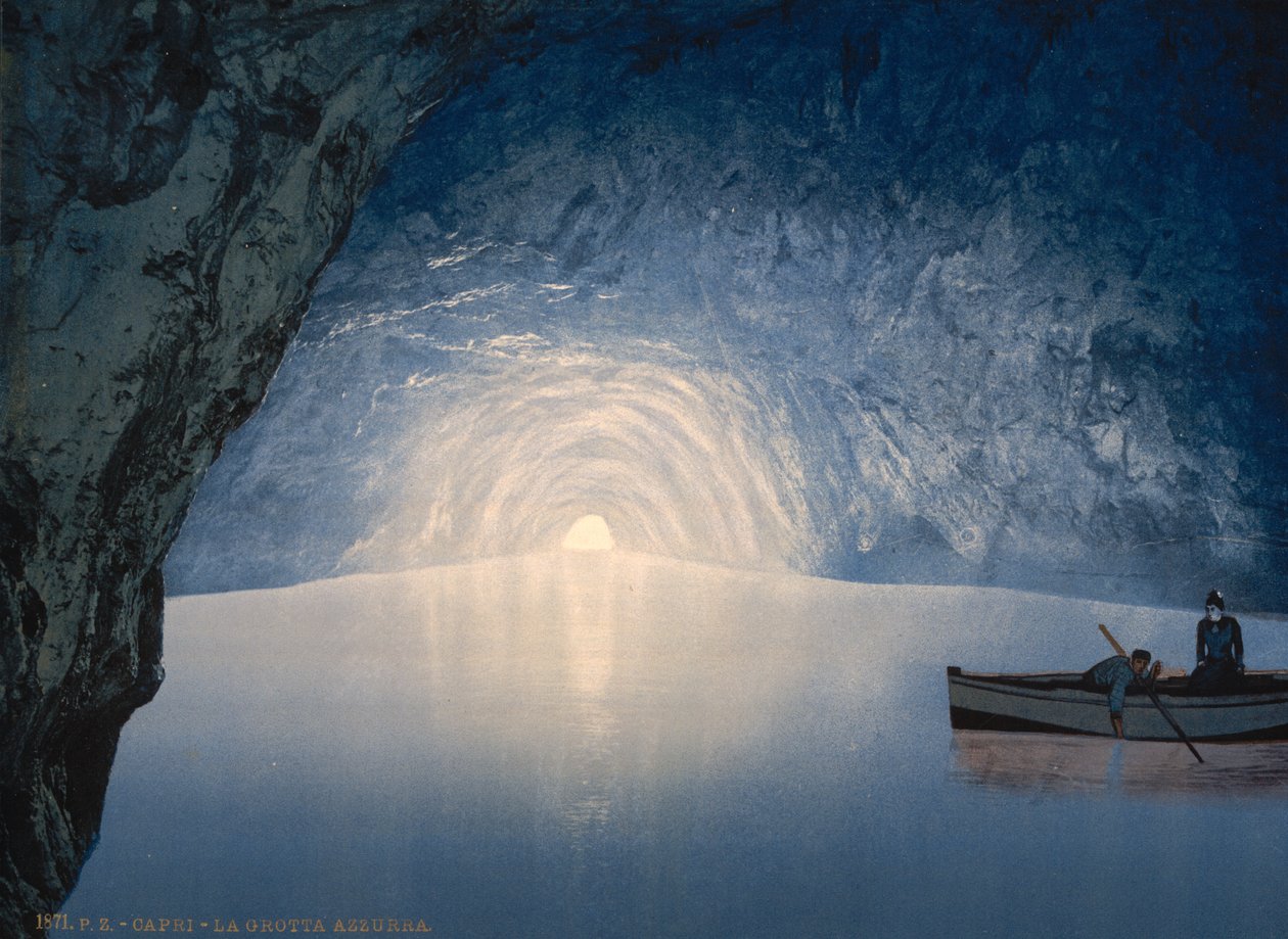 Grotte bleue, île de Capri, 1890-1900 - Detroit Publishing Co.