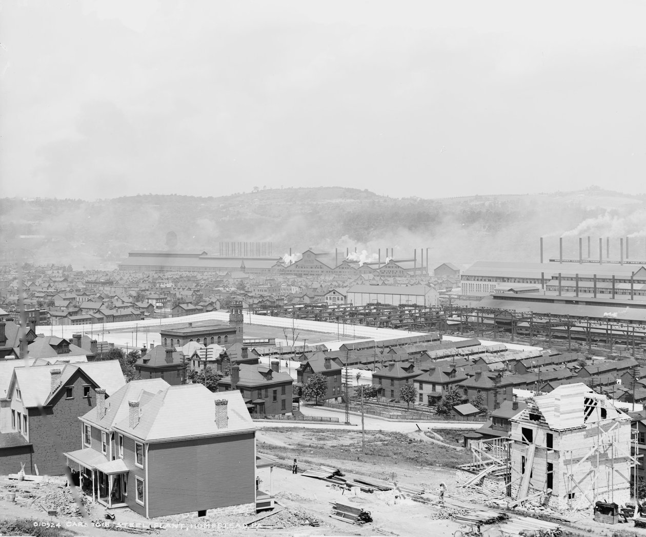 Usine sidérurgique Carnegie, Homestead, Pennsylvanie, vers 1905 - Detroit Publishing Co.