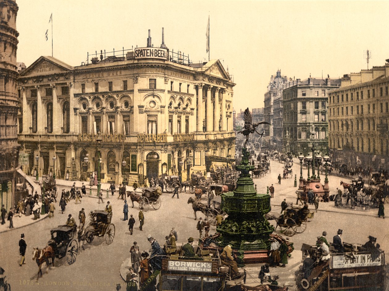 Piccadilly Circus, Londres, vers 1890-1900 - Detroit Publishing Co.