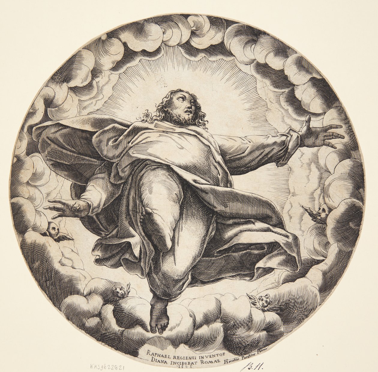 Ascension du Christ - Diana Scultori