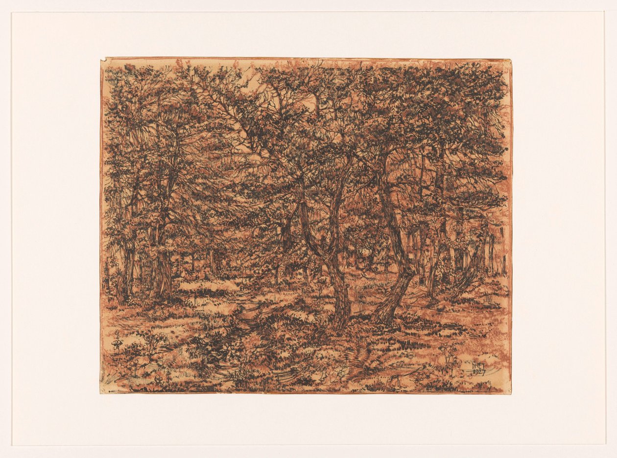 Paysage forestier - Dick Ket (signed by artist)