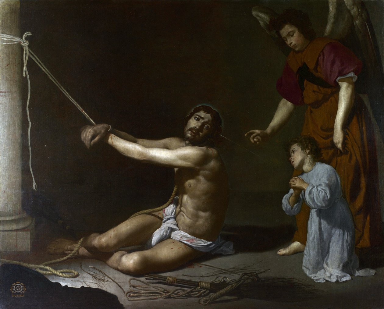 Christ lié et l