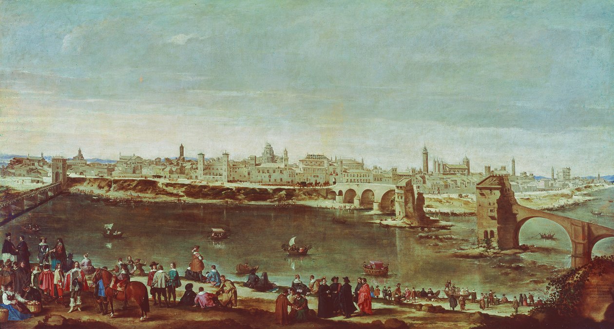 Vue de Saragosse - Diego Rodriguez de Silva y Velazquez