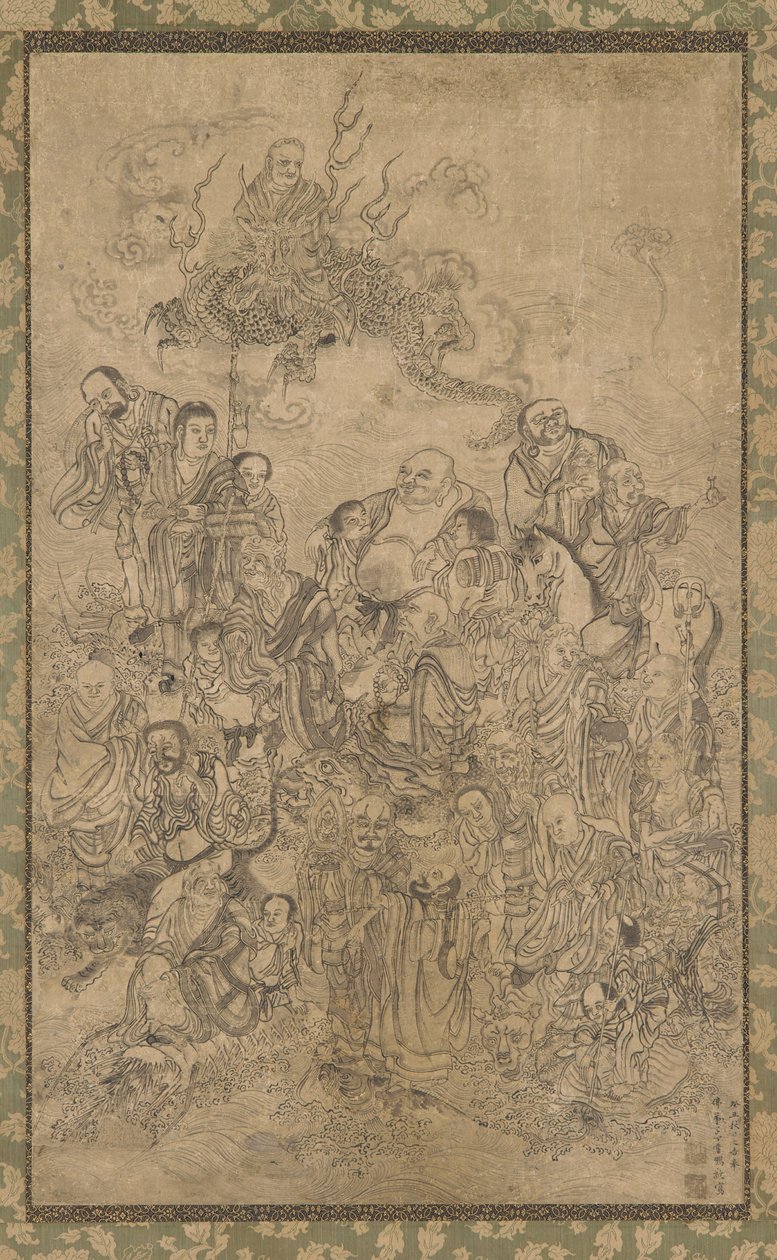 Un groupe de Luohan - Ding Yunpeng