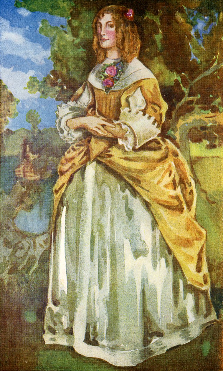 Costume de femme sous le règne de Jacques II (1685-1689) - Dion Clayton Calthrop