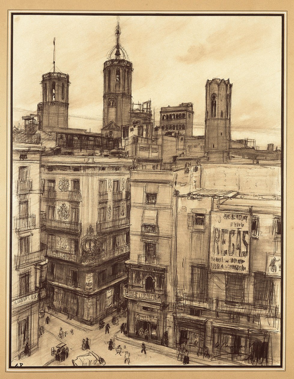 Place des Anges, Barcelone - Dionisio Baixeras Verdaguer
