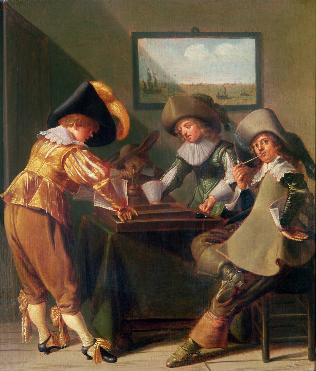Joueurs de backgammon, XVIIe siècle - Dirck Hals