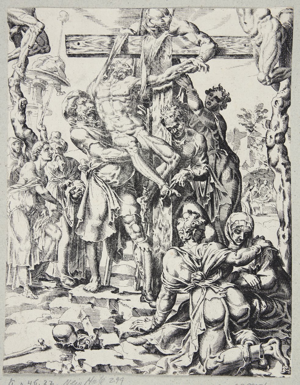 La descente de croix - Dirck Volckertsz. Coornhert