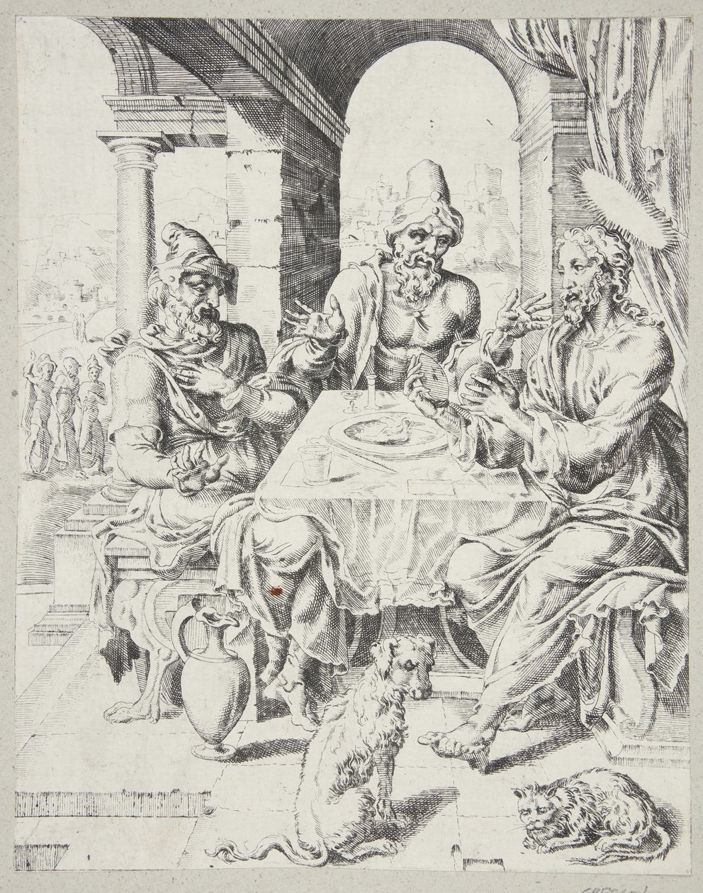 Le souper à Emmaüs - Dirck Volckertsz. Coornhert