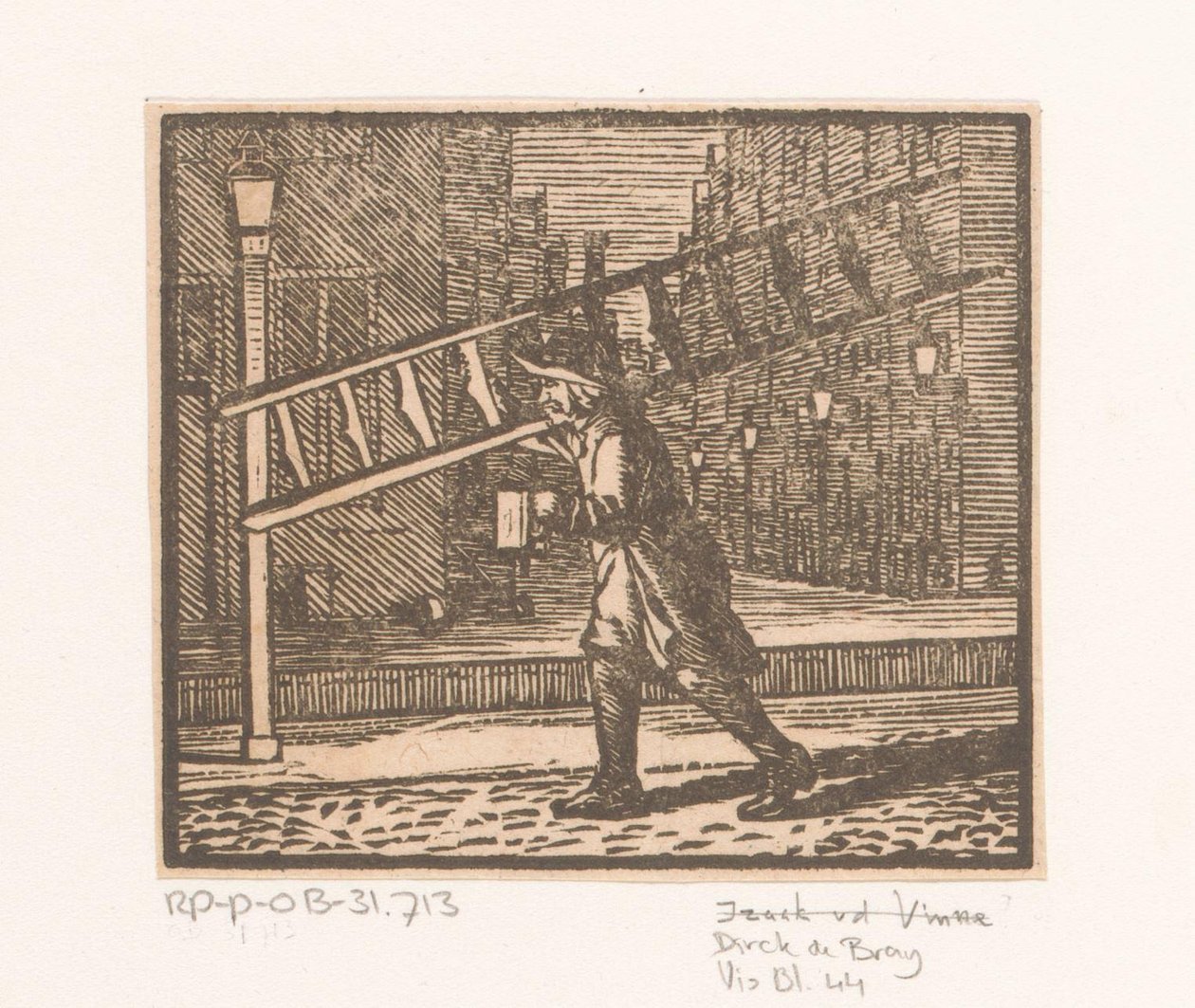 Allumeur de réverbères - Dirck de Bray