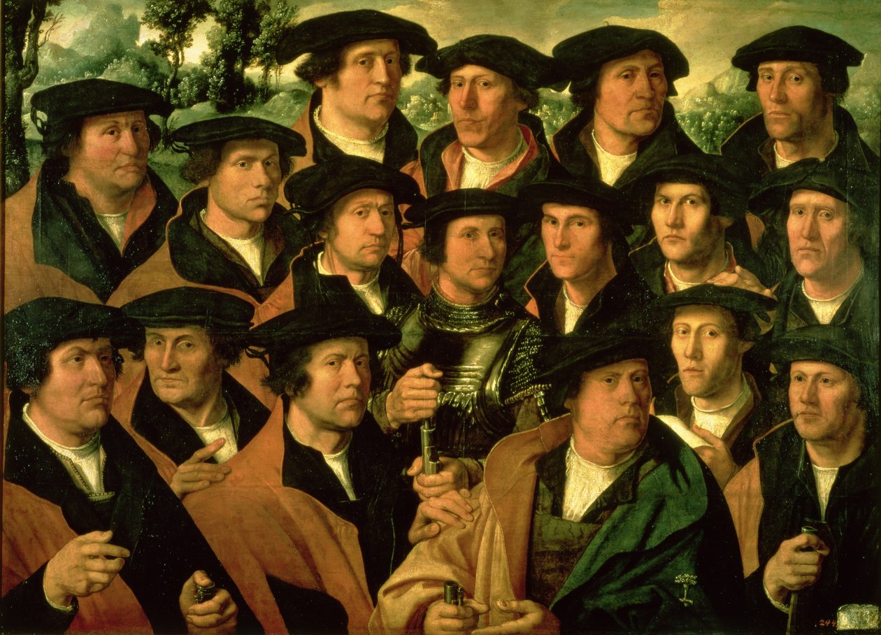 Portrait de groupe de la compagnie de tir d