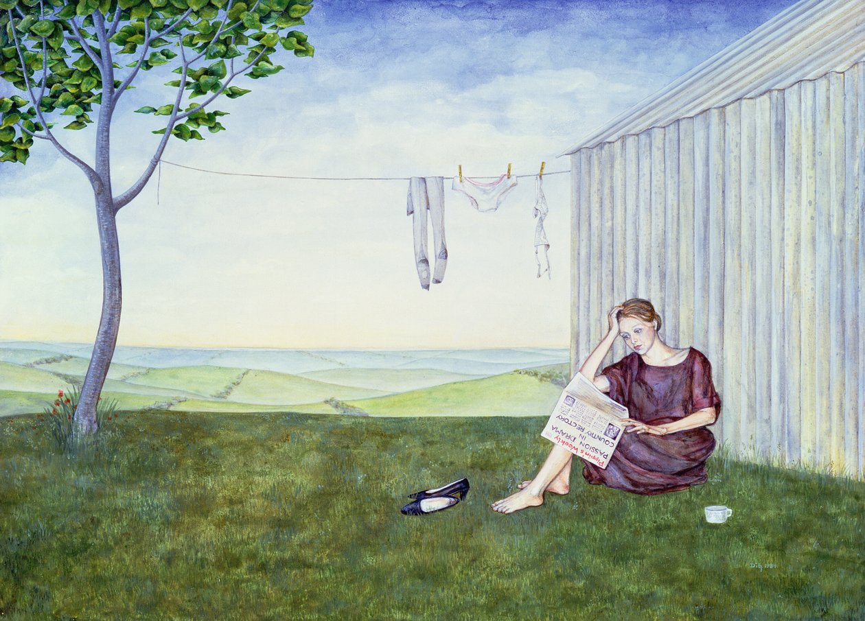 Fille dans le jardin - Ditz