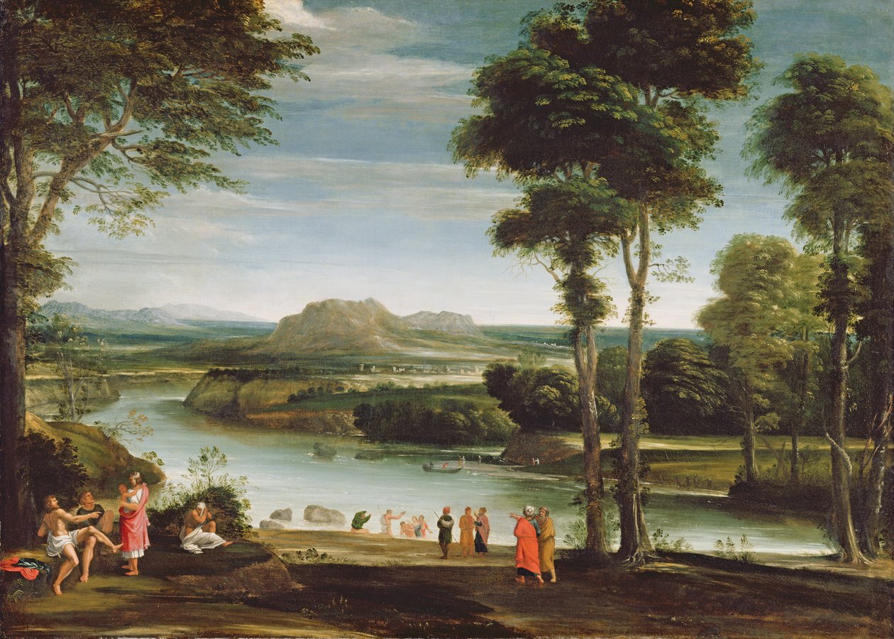 Paysage avec Saint Jean Baptisant, vers 1610-20 - Domenichino