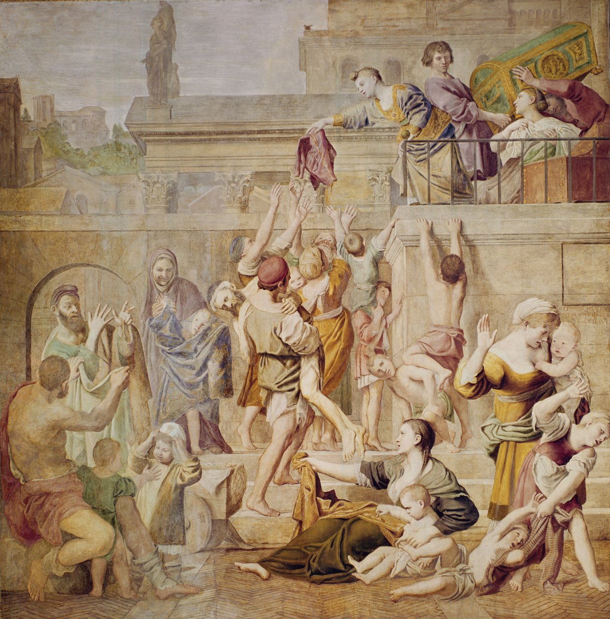 Sainte Cécile distribuant des aumônes, c.1612-15 - Domenichino