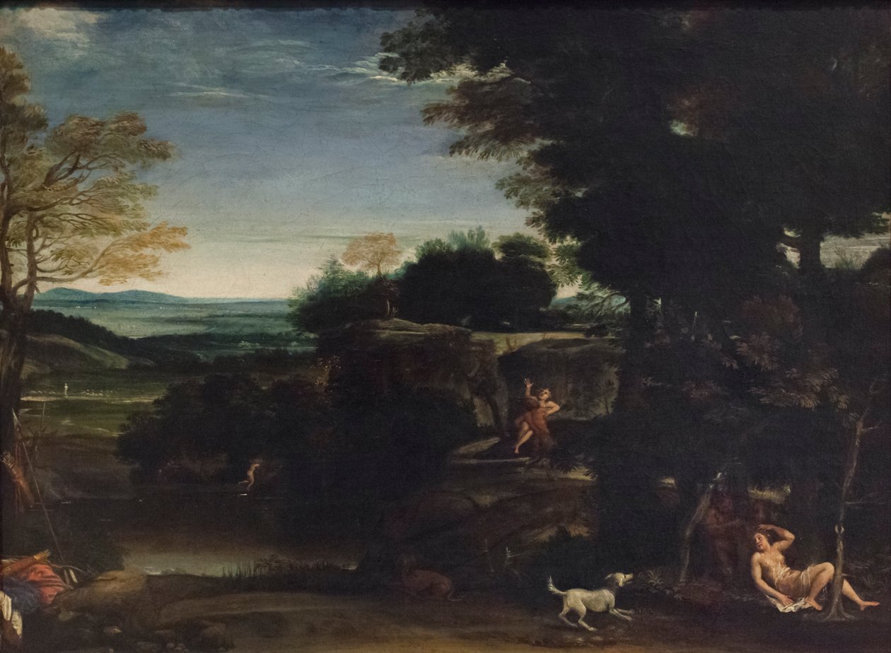 Paysage avec Sylvia et un satyre - Domenichino (1581 1641)