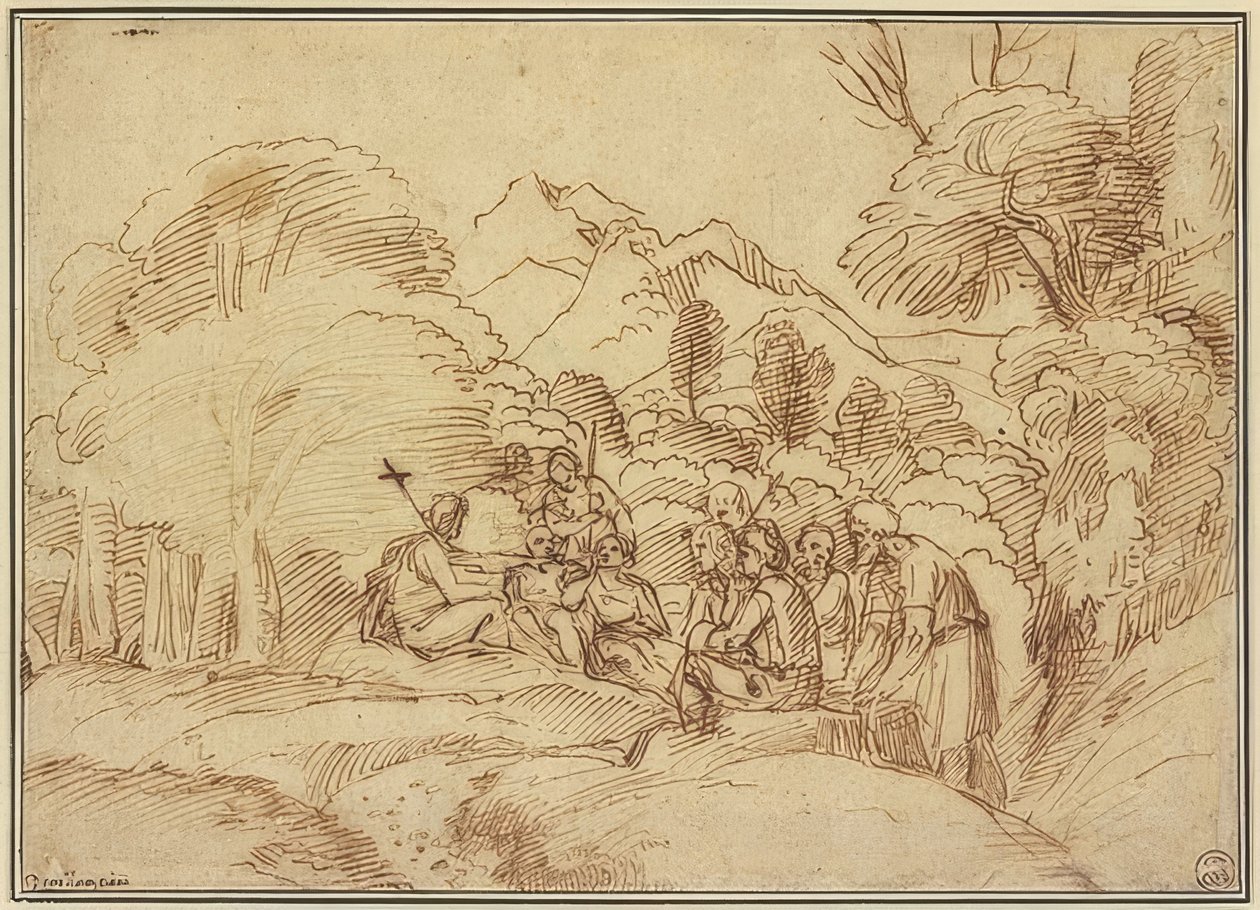 Jean prêchant dans le désert - Domenichino