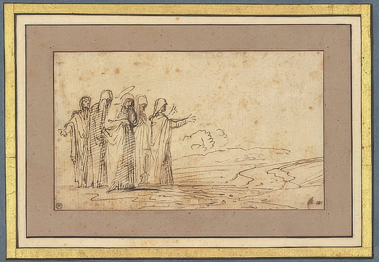 Marie avec quatre saintes femmes dans un paysage - Domenichino