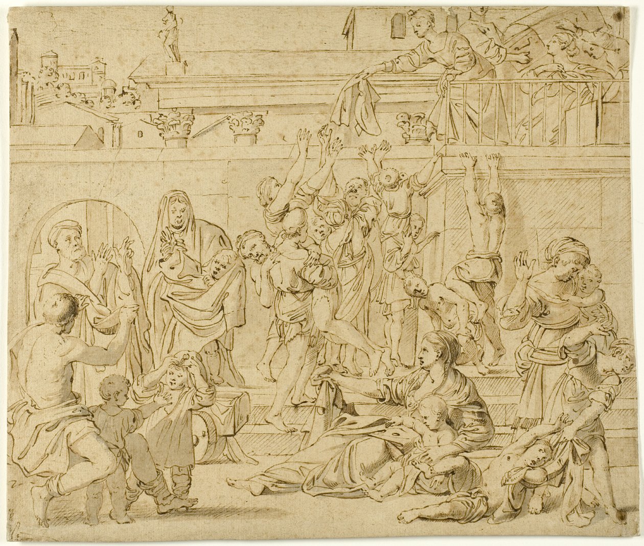 Sainte Cécile distribuant des aumônes aux pauvres - Domenichino
