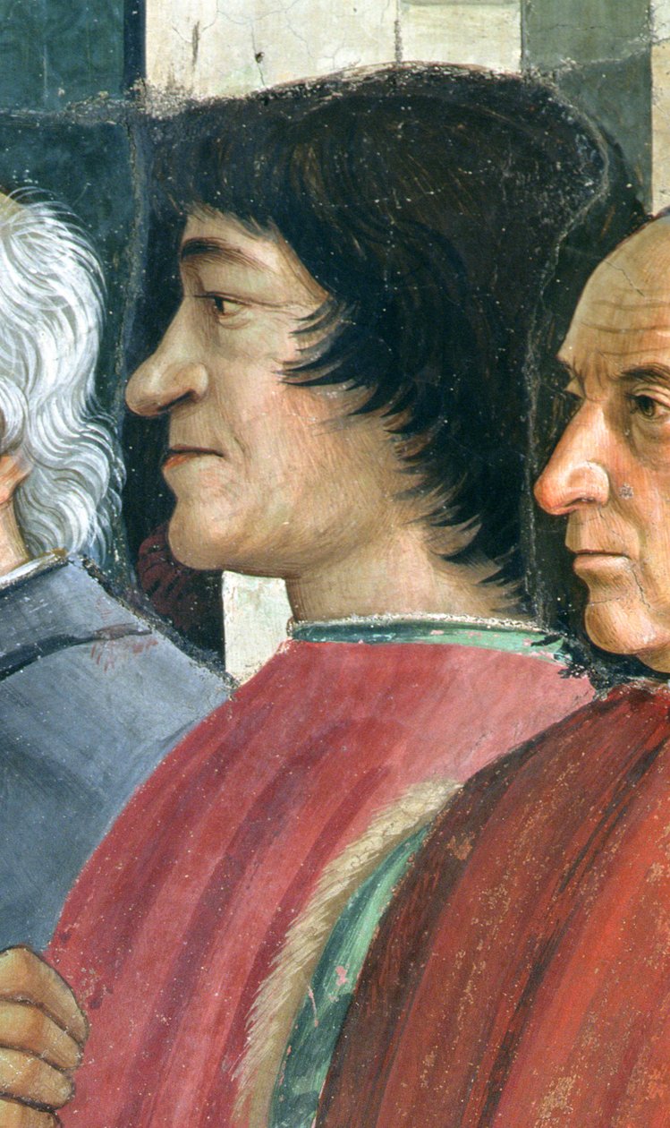 Lorenzo Medici (détail) - Domenico Ghirlandaio