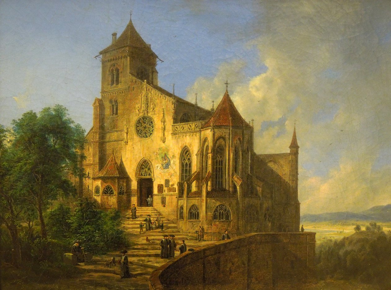 Paysage avec une église - Domenico Quaglio the Younger