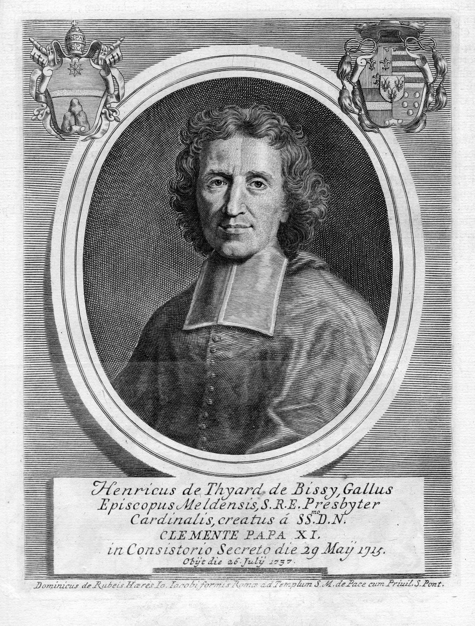 Portrait gravé - Domenico de Rossi