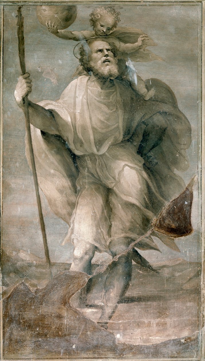 Saint Christophe. - Domenico Beccafumi