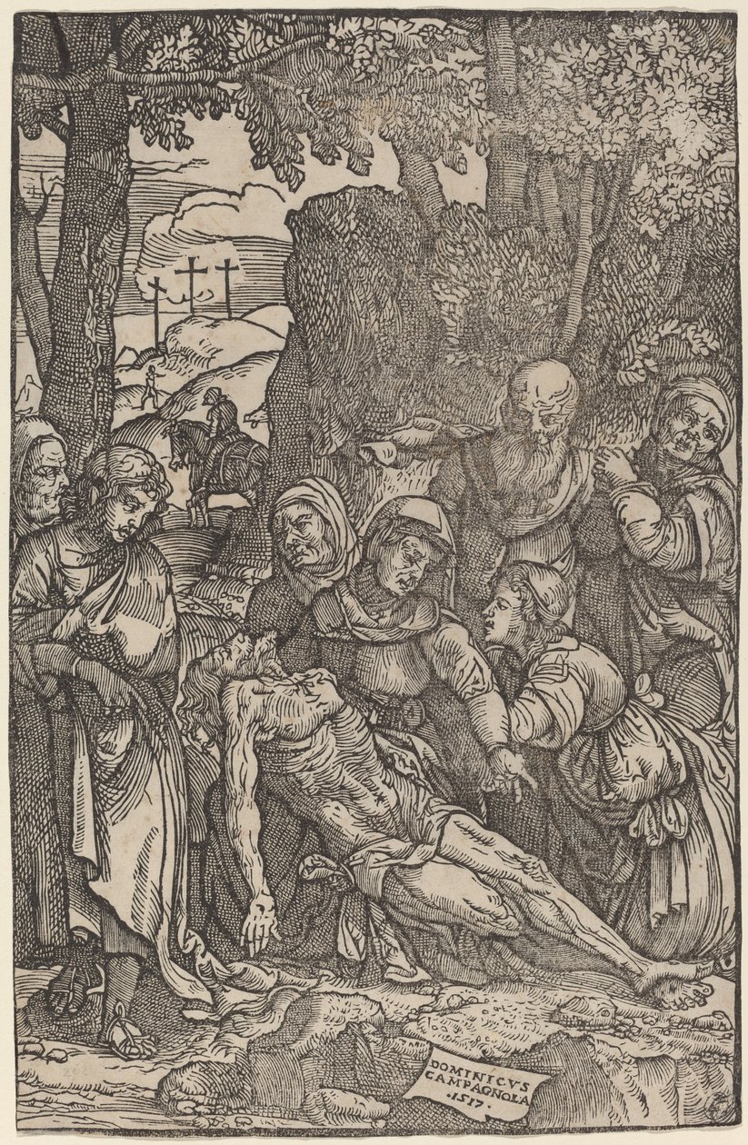 Lamentation du Christ - Domenico Campagnola
