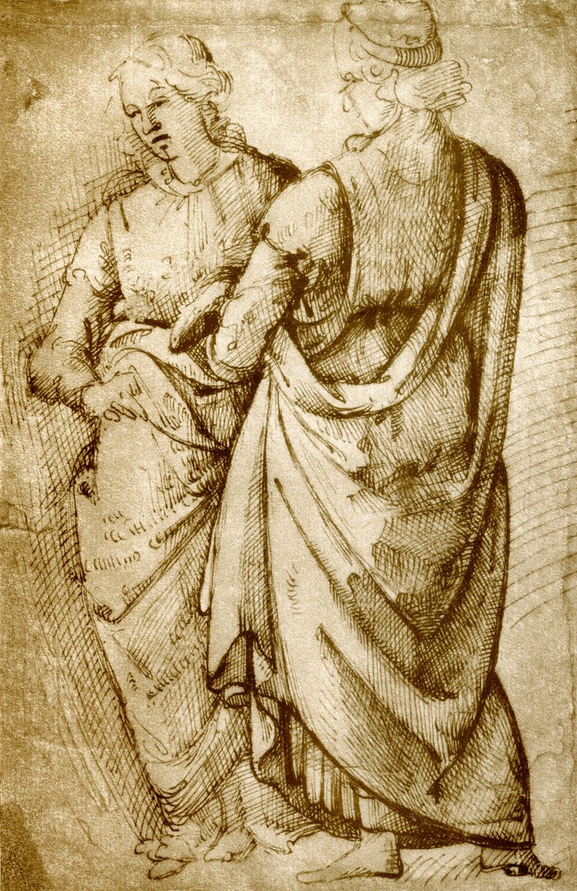 Deux études de vêtements - Domenico Ghirlandaio