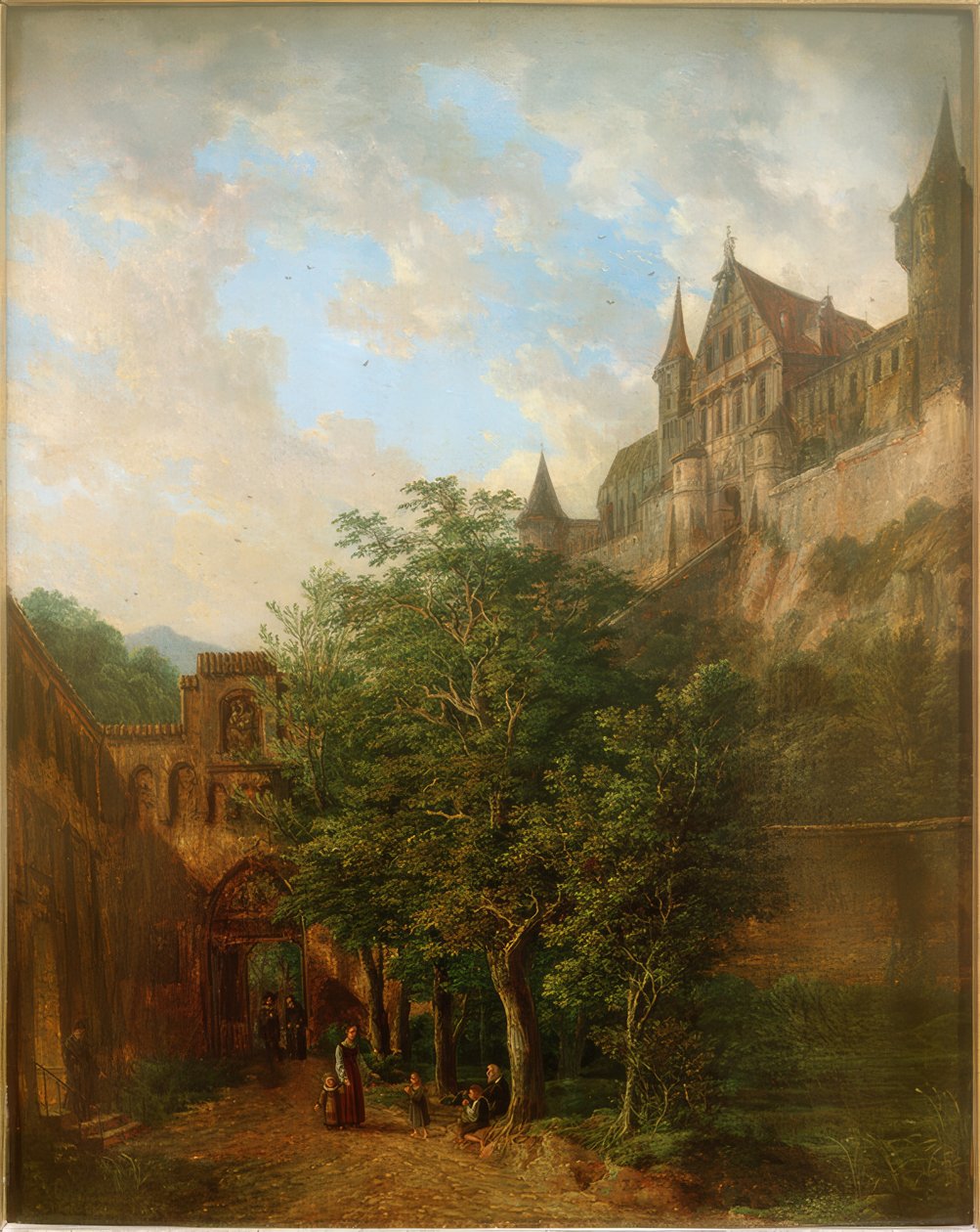 Château de Trausnitz près de Landshut - Domenico II Quaglio