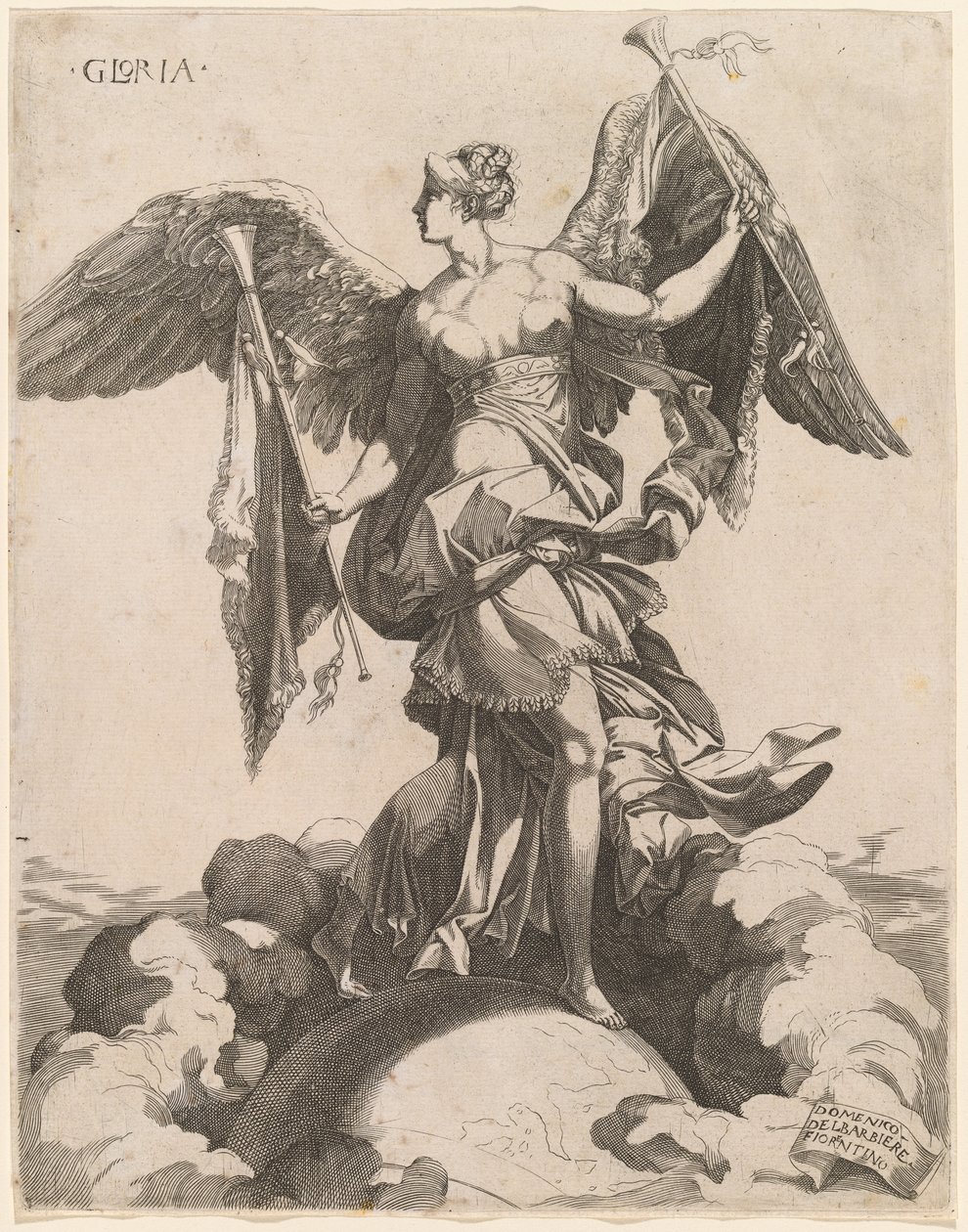 Gloria - Domenico del Barbiere after Rosso Fiorentino