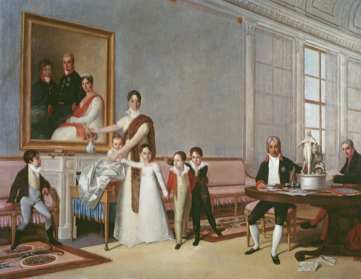 La Famille du Premier Vicomte de Santarem, 1816 - Domingos Antonio de Sequeira