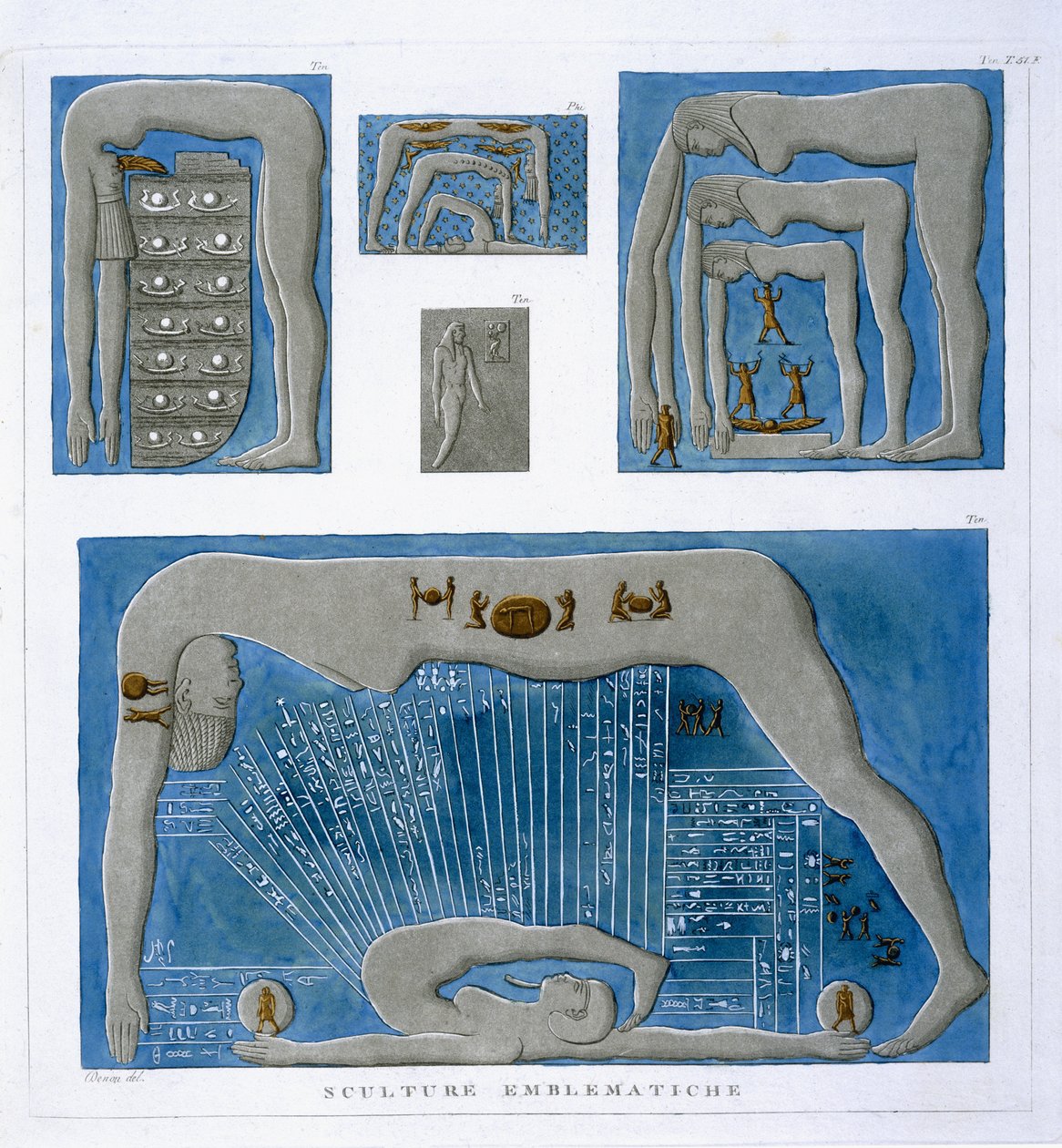 Reliefs Emblématiques, concernant les mythes de la création, de 