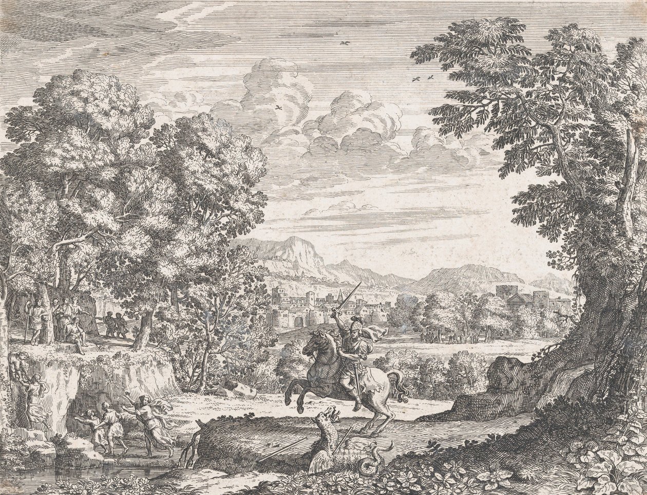Bellérophon vainquant la Chimère, 1668 - Dominique Barriere