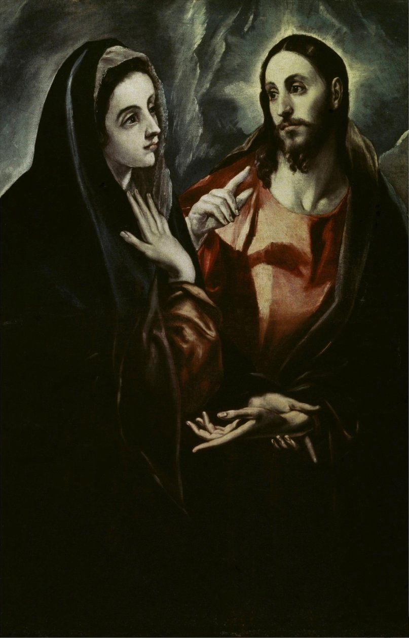 Le Christ fait ses adieux à Marie - El Greco