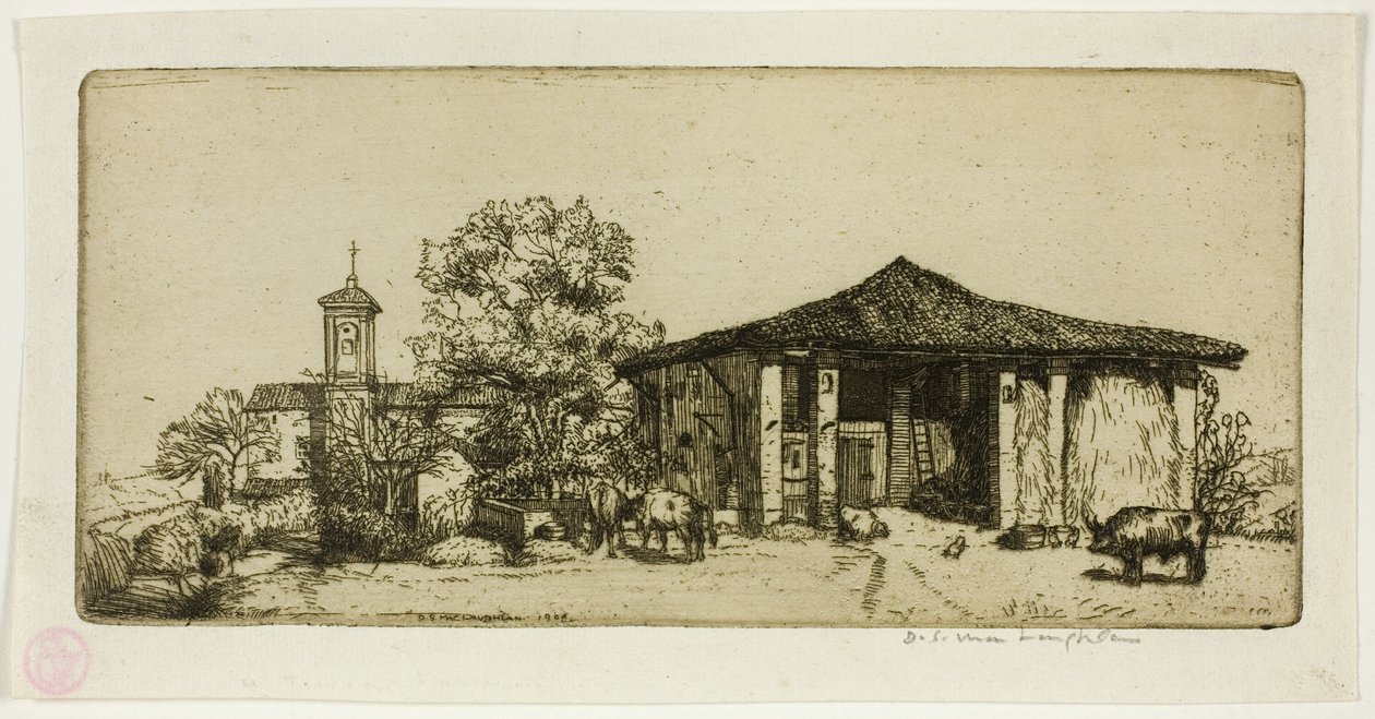 Une ferme toscane - Donald Shaw MacLaughlan