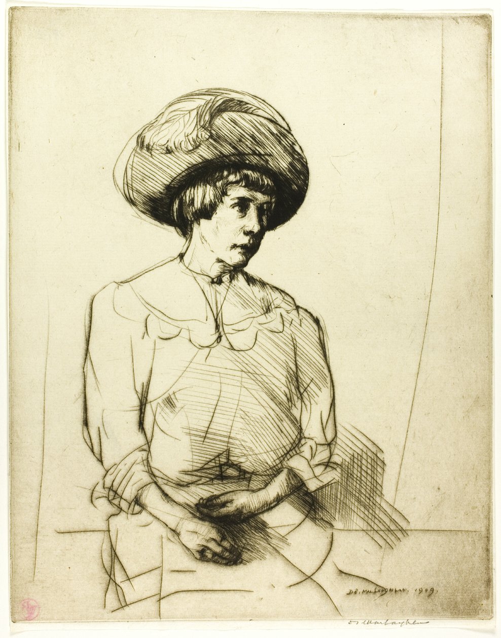 Drypoint numéro deux : Portrait - Donald Shaw MacLaughlan