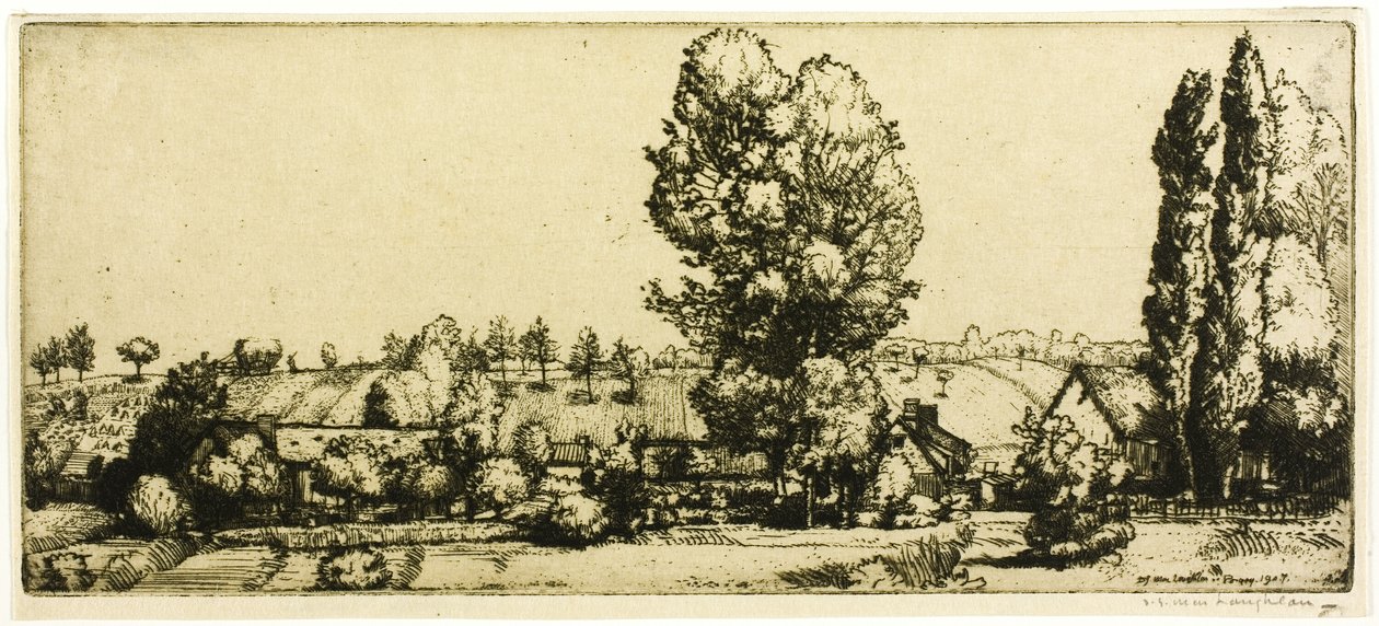Paysage, Poigny - Donald Shaw MacLaughlan