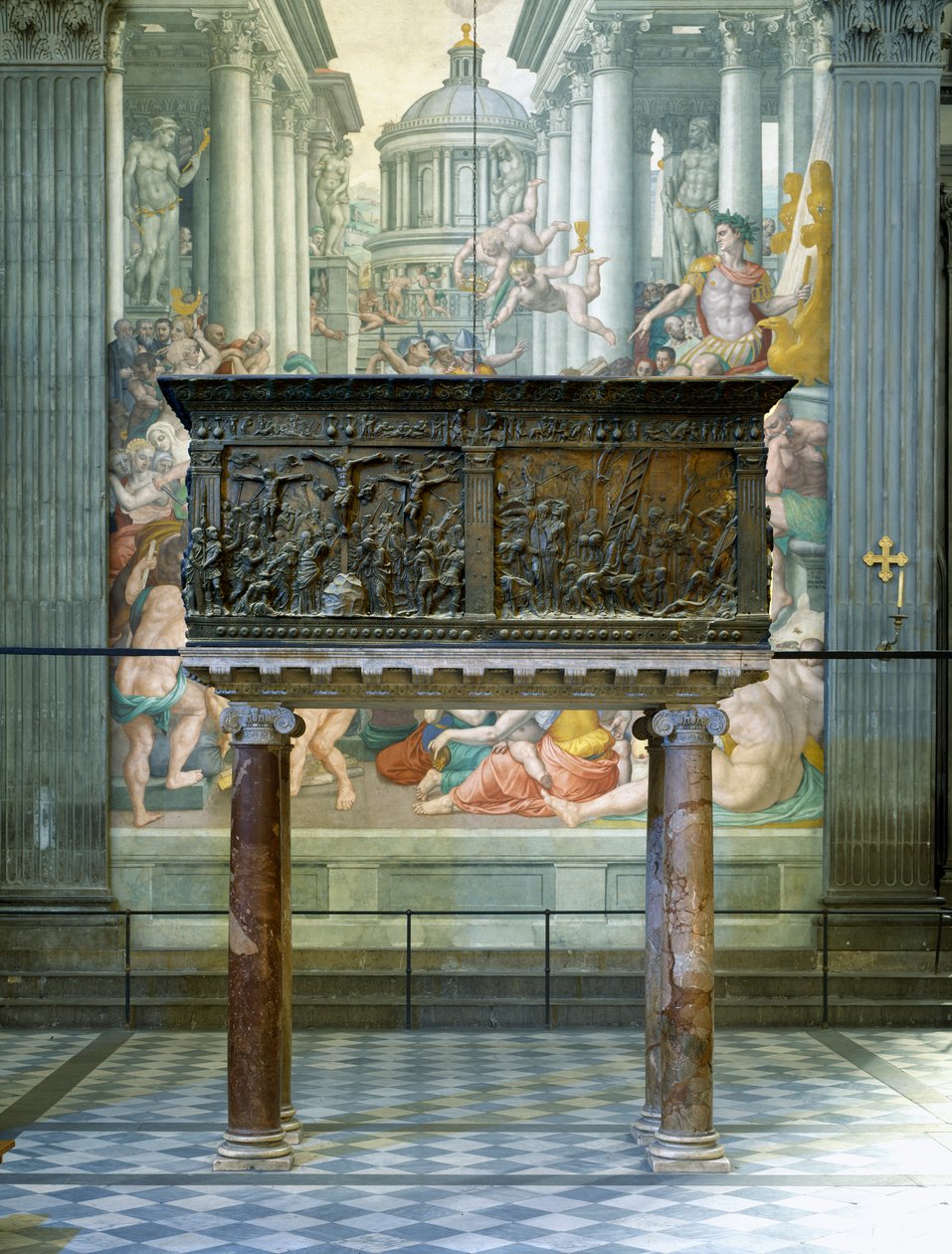 Chaire gauche, Basilique di San Lorenzo, Florence, 1460 (bronze) - Donatello