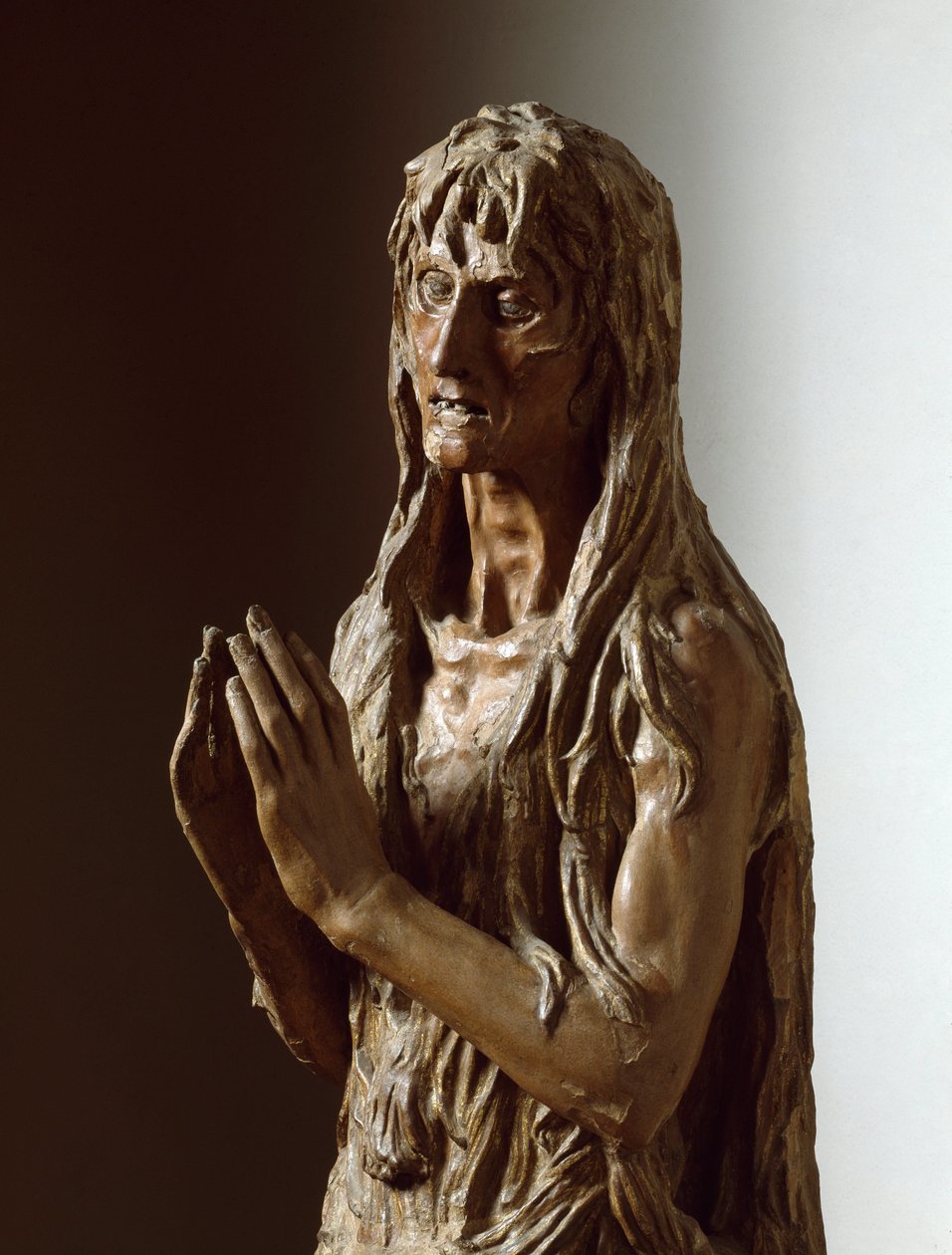 Marie Madeleine. Sculpture en bois polychrome - Donatello