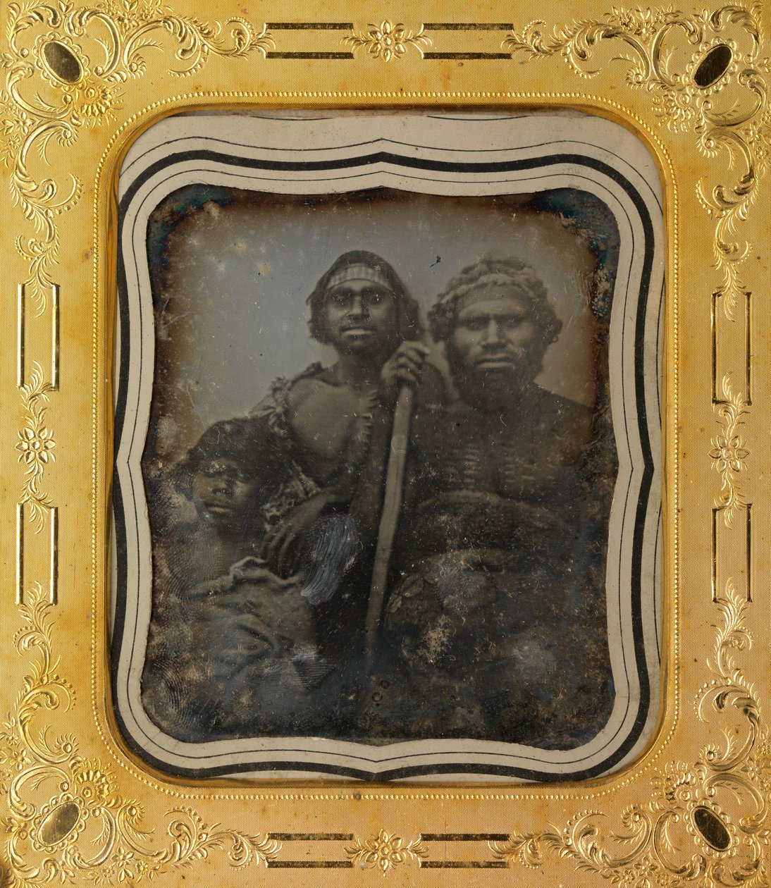 Trois hommes aborigènes, Melbourne, Victoria - Douglas T. Kilburn