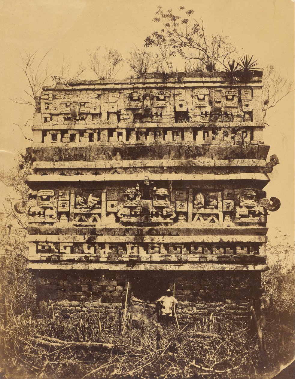 Chichén-Itzá - Aile droite du Palais des Nonnes - Désiré Charnay