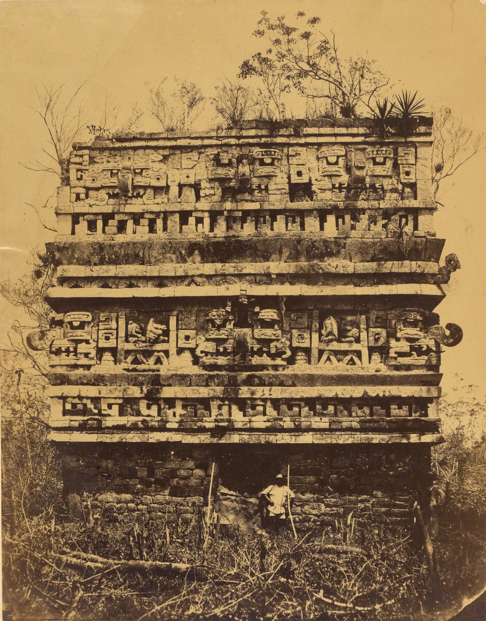 Chichén-Itzá : Aile droite du Palais des Nonnes - Désiré Charnay