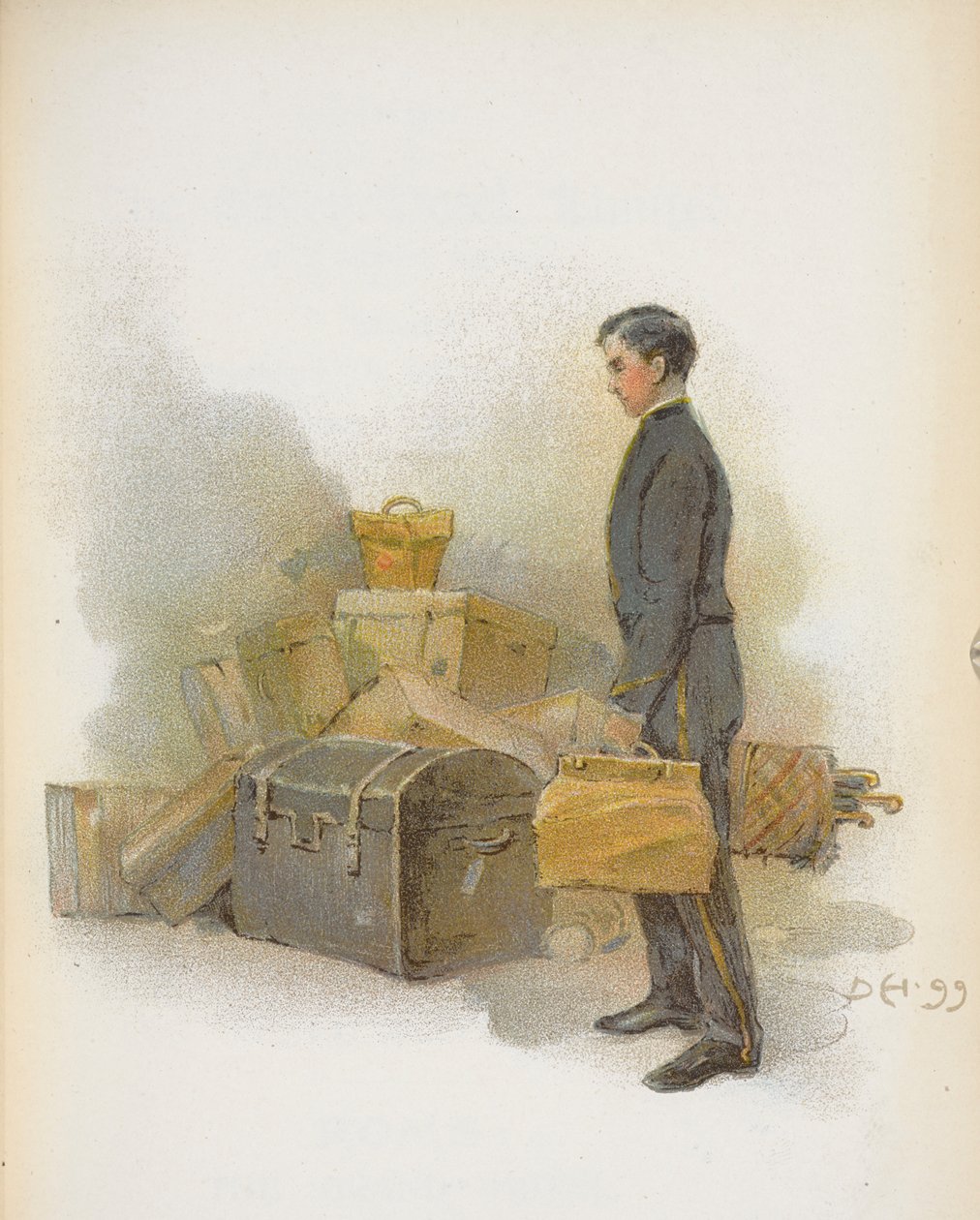 Un porteur de chemin de fer - Dudley Hardy