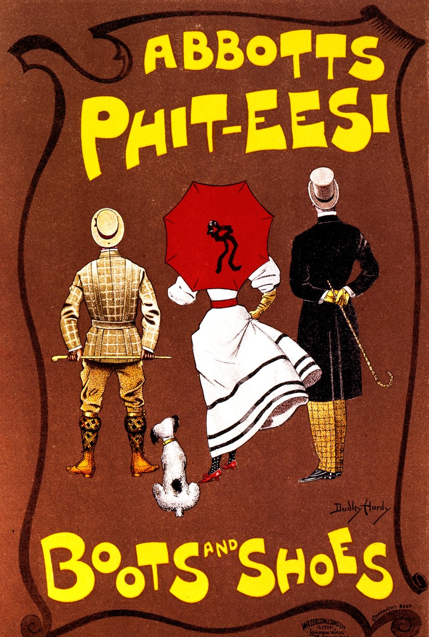 Bottes et chaussures Abbotts Phit-Eesi, vers 1887-1922 - Dudley Hardy
