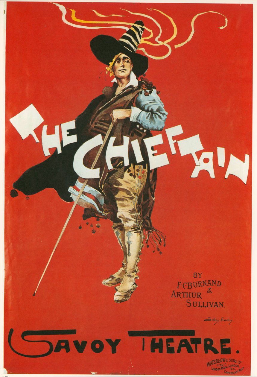 The Chieftain, Savoy Theatre, vers 1898 (lithographie couleur) - Dudley Hardy