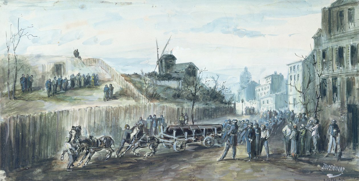 Incident pendant la Commune de Paris de 1870 - Dupendant