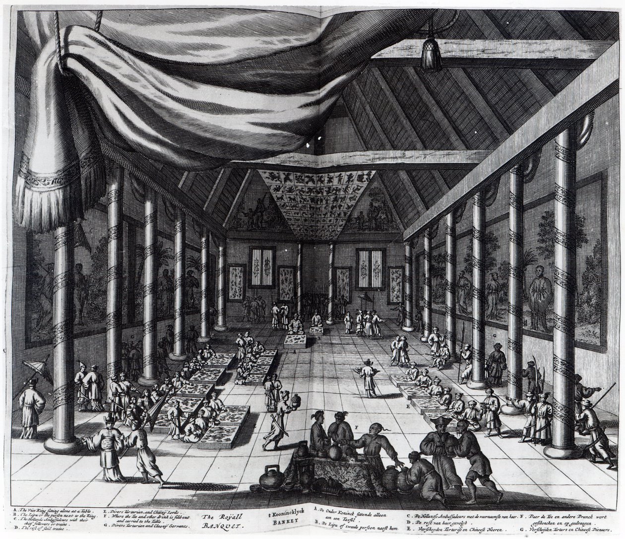 Le banquet royal, illustration de 