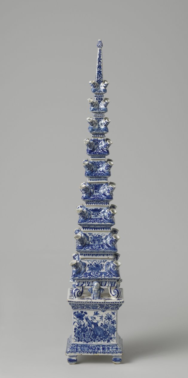 Pyramide de fleurs, c.1710-20 - Dutch School