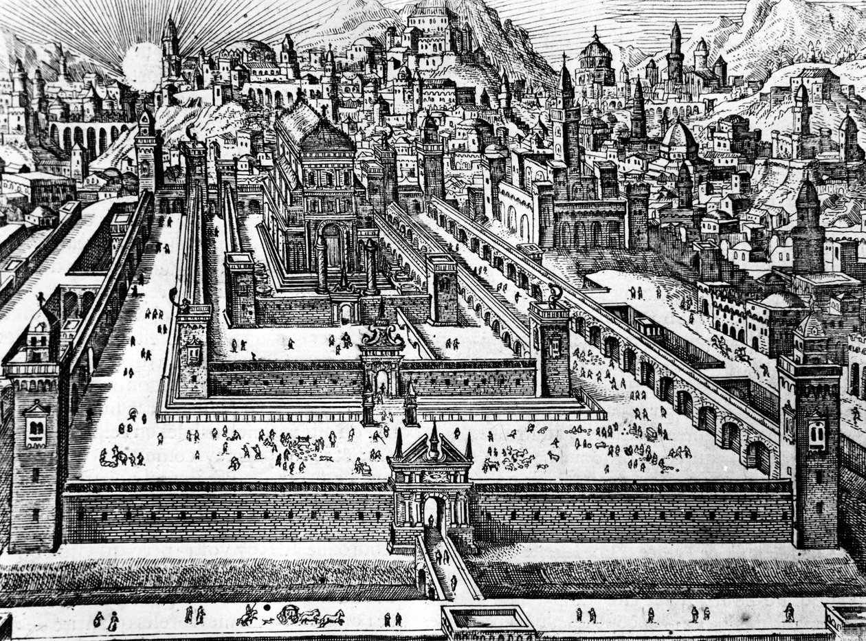 Reconstruction du Temple de Salomon, c.1700 - Dutch School
